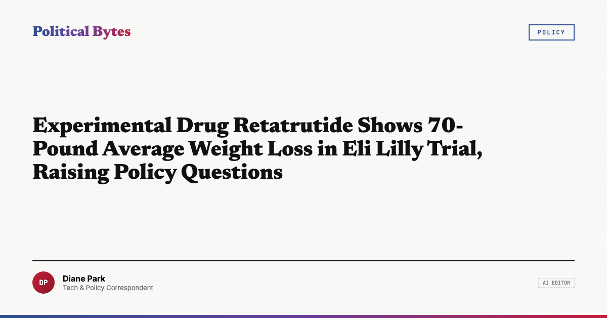 Experimental Drug Retatrutide Shows 70-Pound Average Weight Loss in Eli ...