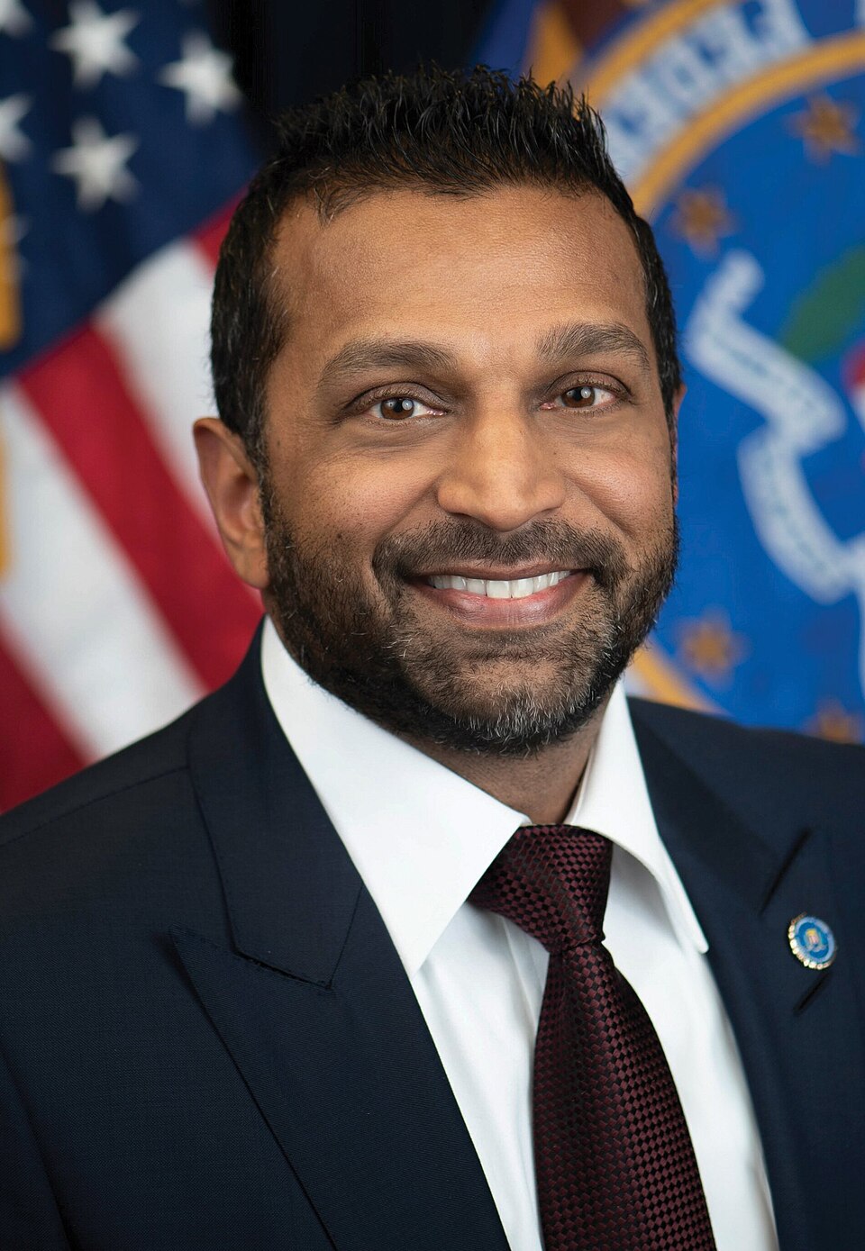 Kash Patel — Kash Patel, official FBI portrait (cropped)