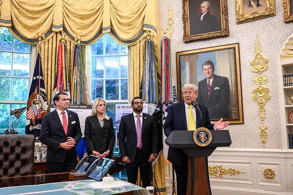 Director Kash Patel — P20251015MR-0321 President Donald Trump participates in a press conference