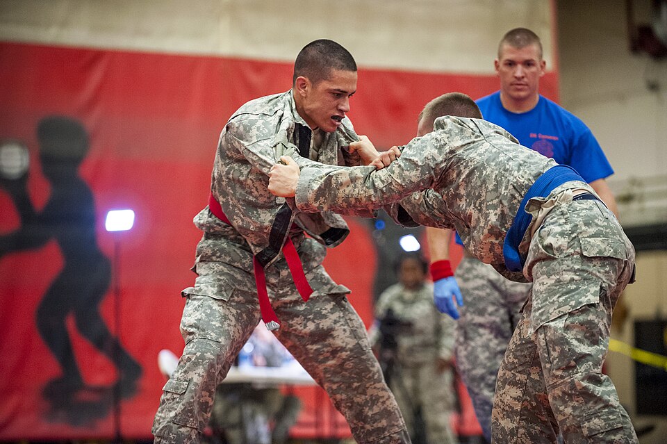 Florida Grapples With — Army Reserve warriors go head-to-head in Modern Army Combatives tournament 140627-A-TI382-752