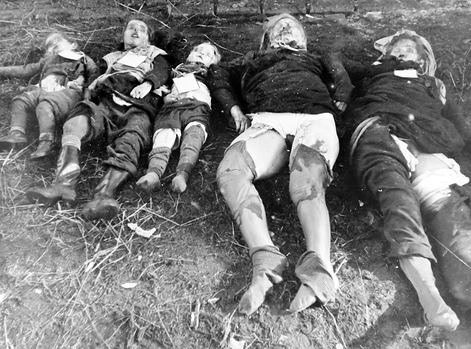 Three Children Killed — Germans killed by Soviet army
